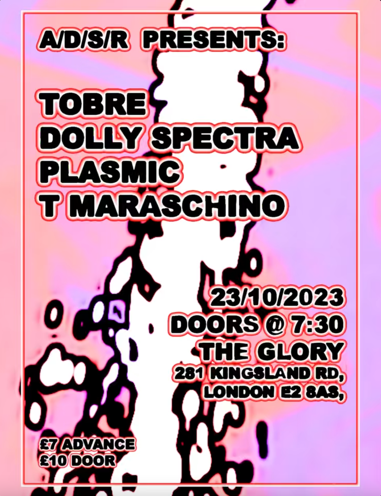 MUSIC: Tobre, Dolly Spectra, Plasmic, T Maraschino at The Glory