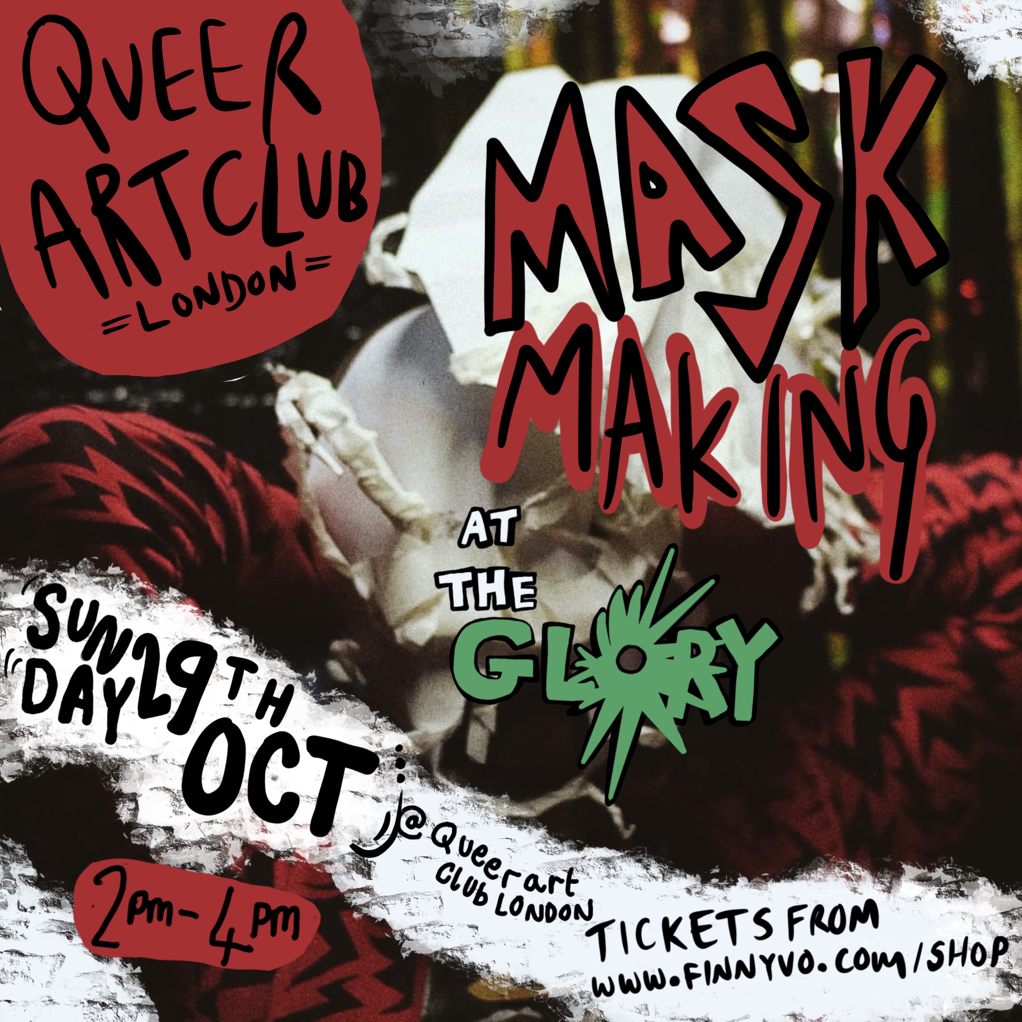 Halloween Mask Making – Queer Art Club with Finn Yvo