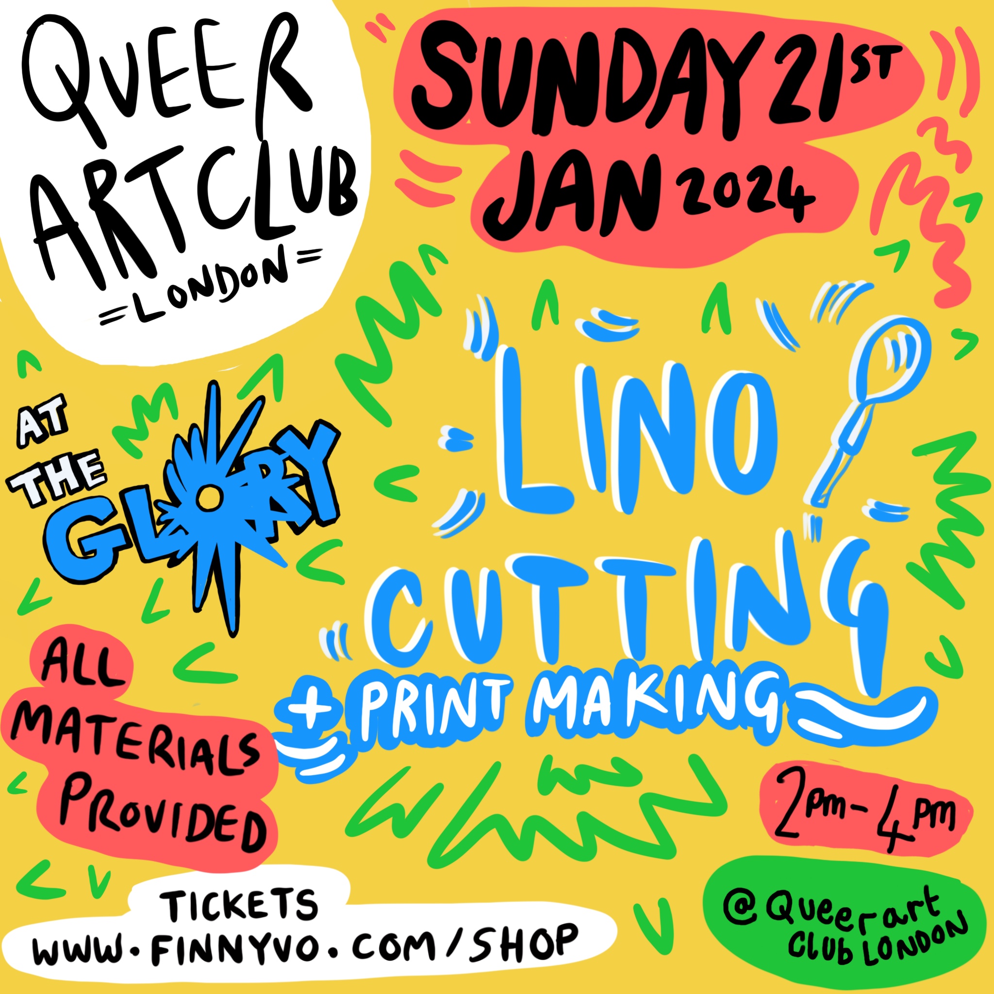 ART: Queer Art Club – Lino Cutting and Printmaking