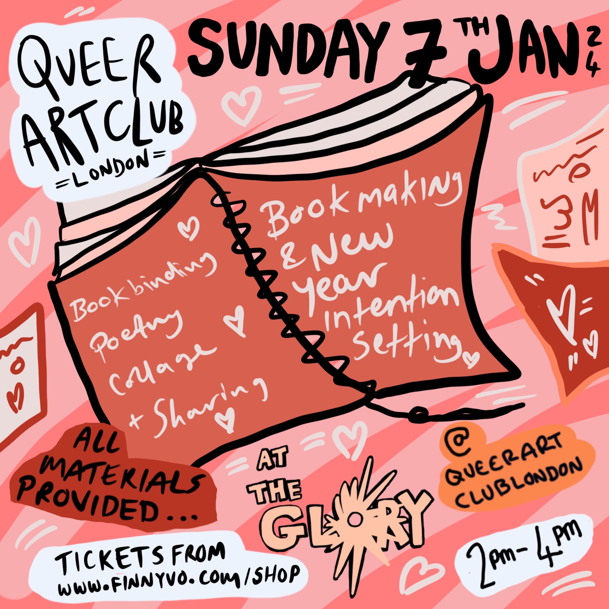 ART: Queer Art Club – Book Binding & Intention Setting